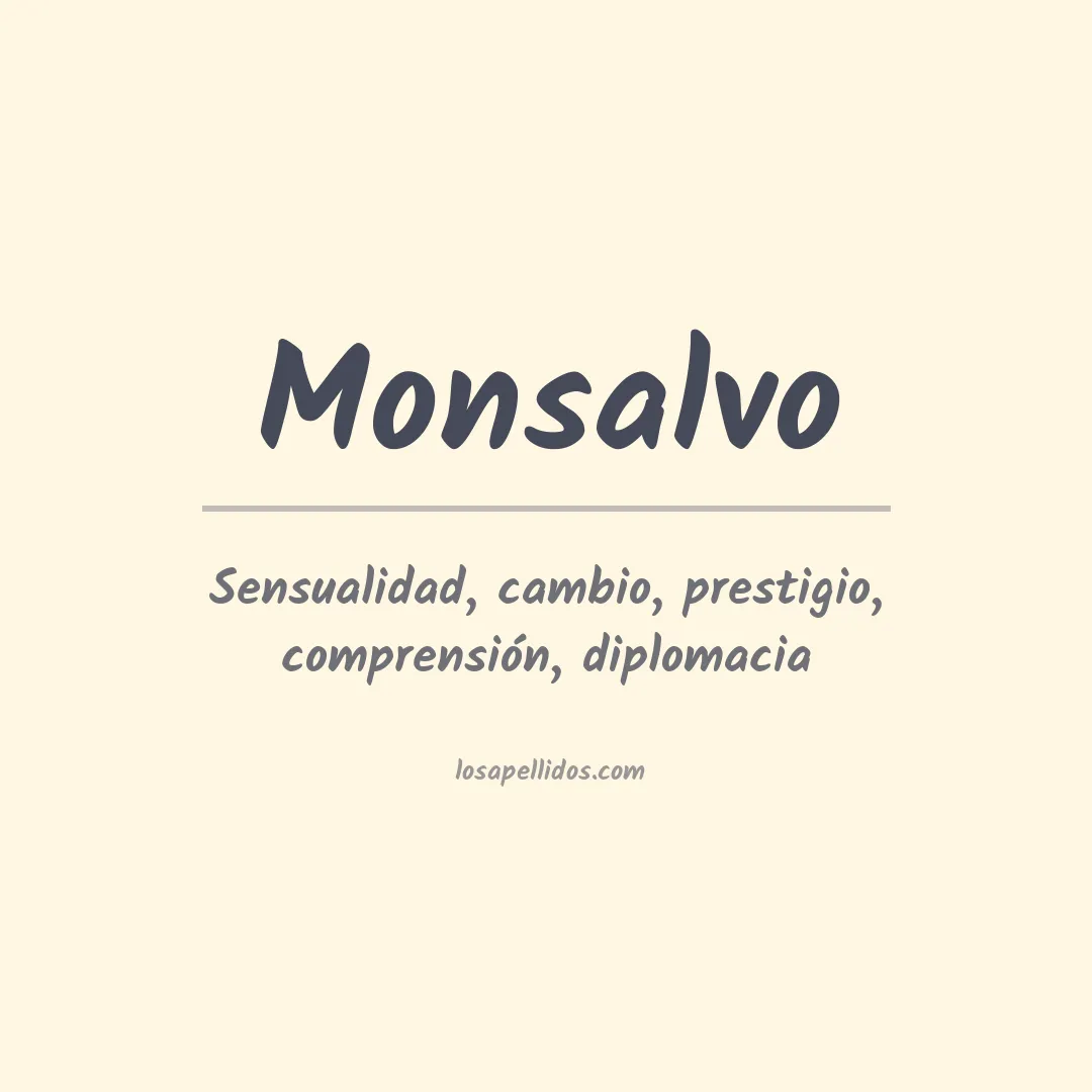 Significado del Apellido Monsalvo