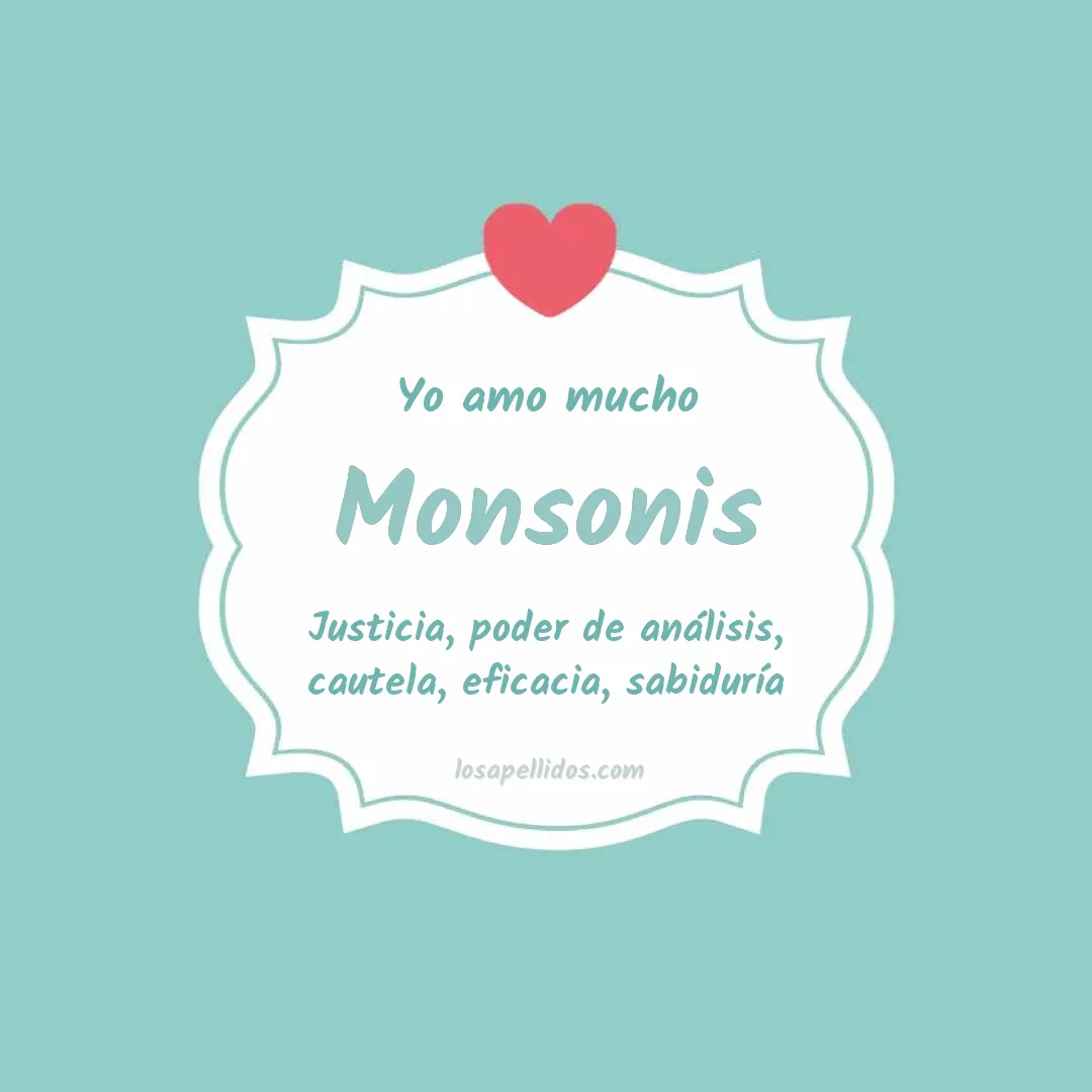Yo amo mucho Monsonis
