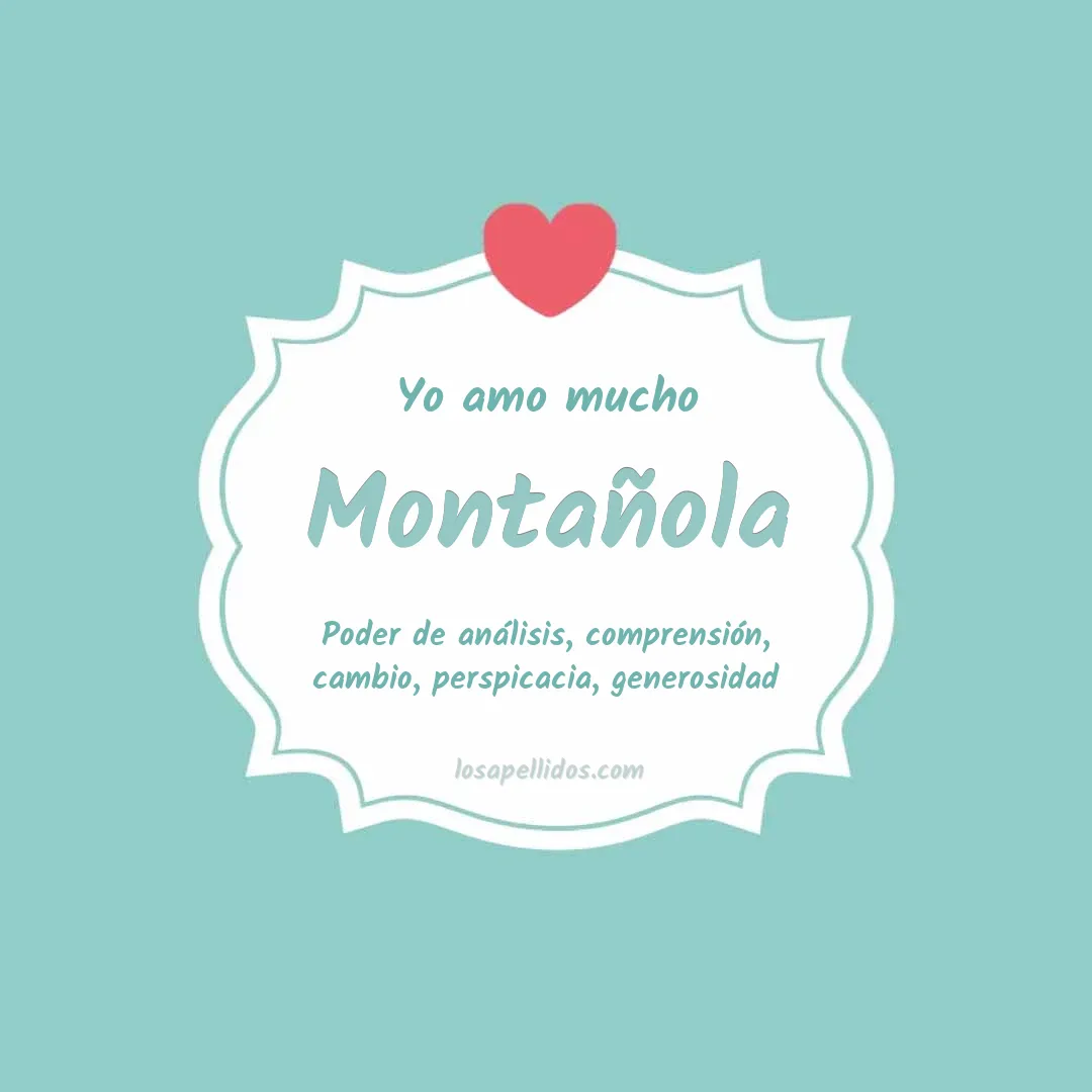 Yo amo mucho Montañola