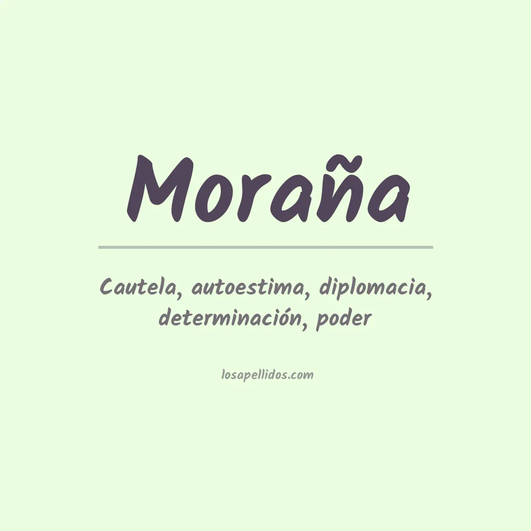 Significado del Apellido Moraña