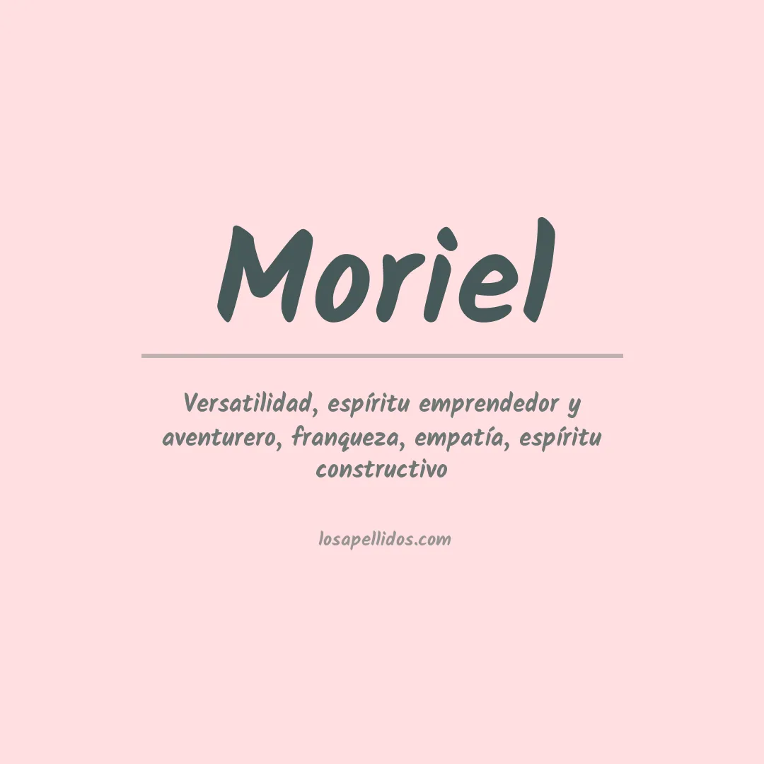 Significado del Apellido Moriel