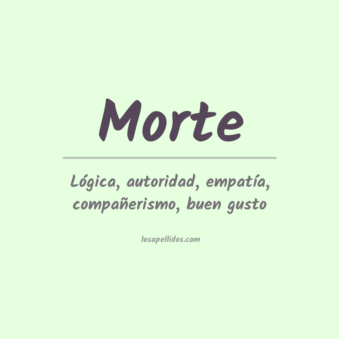 Significado del Apellido Morte