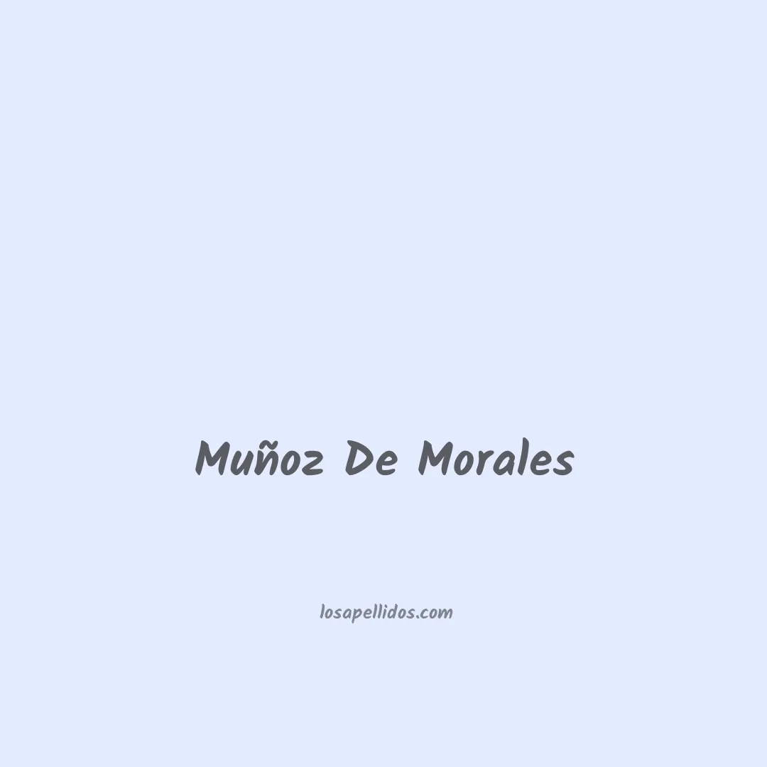 Muñoz de morales en chino