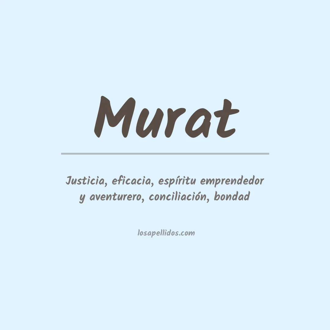 Significado del Apellido Murat