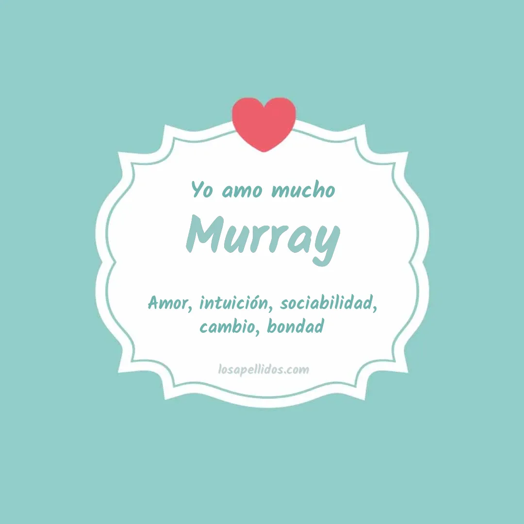 Yo amo mucho Murray