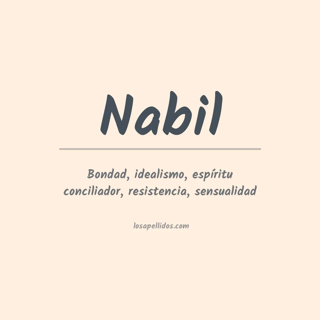 Significado del Apellido Nabil