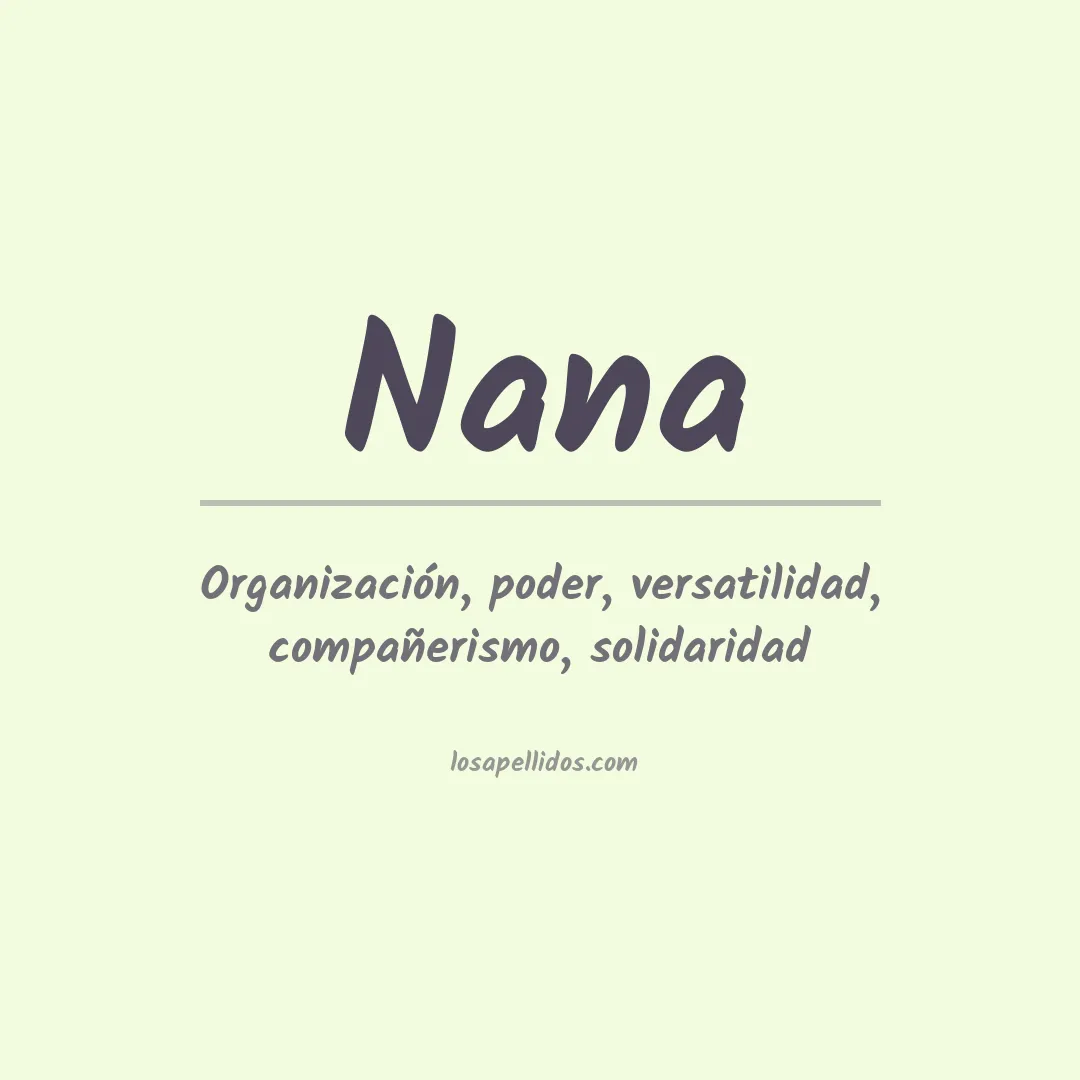 Apellido Nana