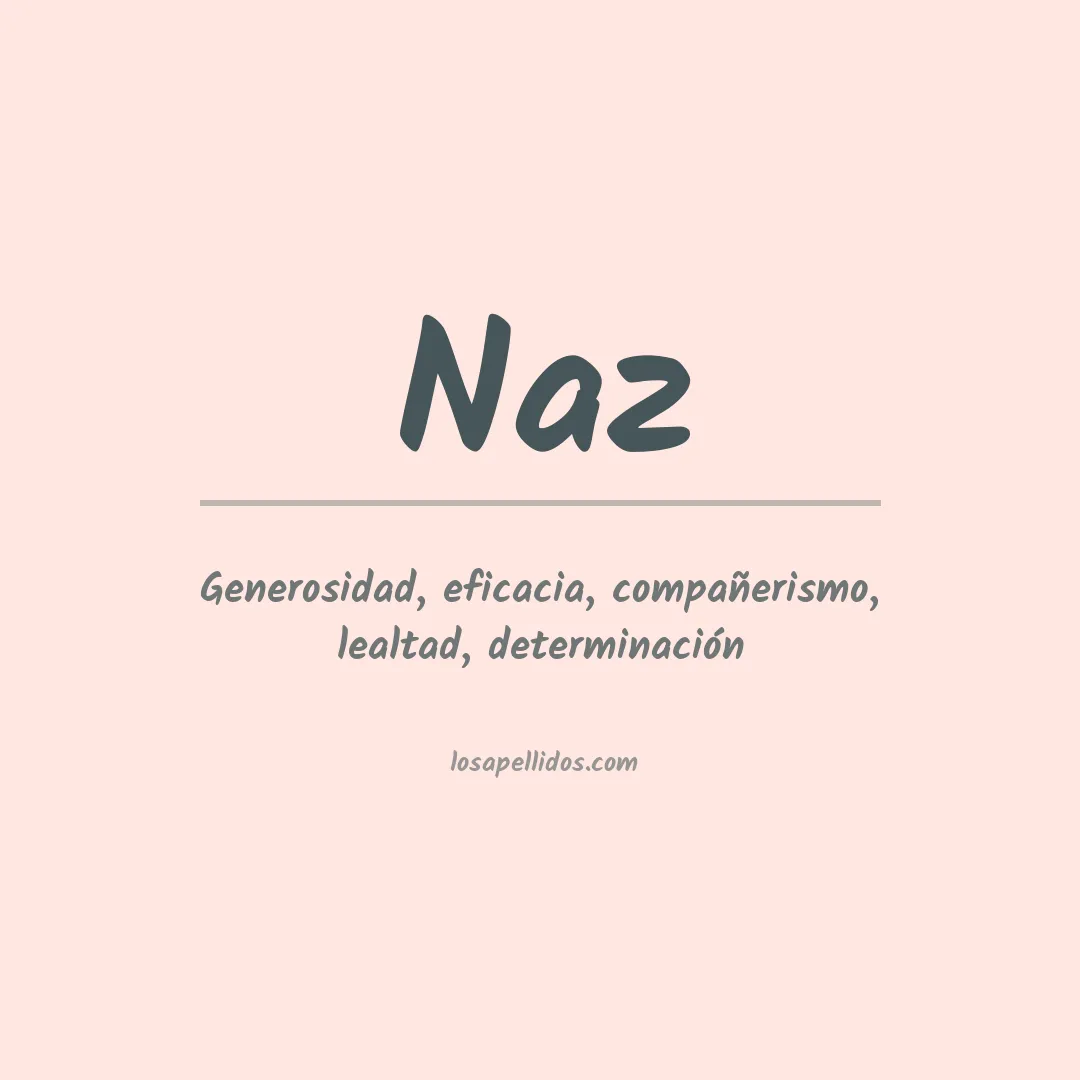 Significado del Apellido Naz