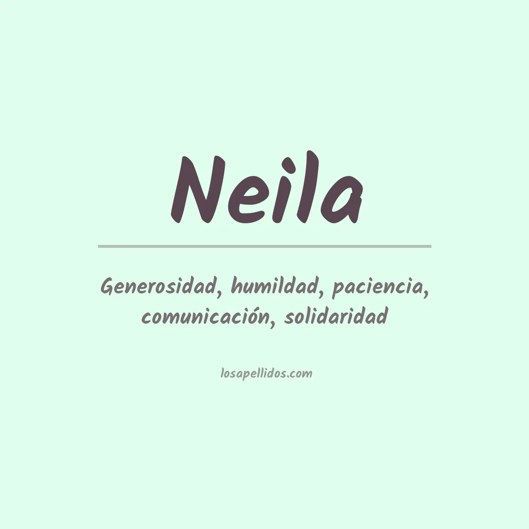 Significado del Apellido Neila