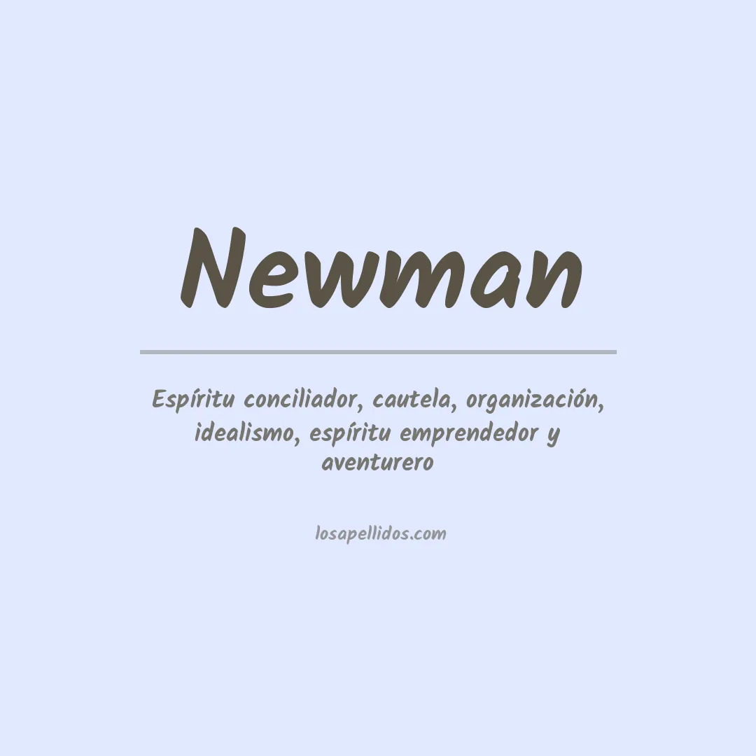 Significado del Apellido Newman