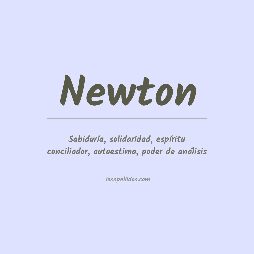 Significado del Apellido Newton