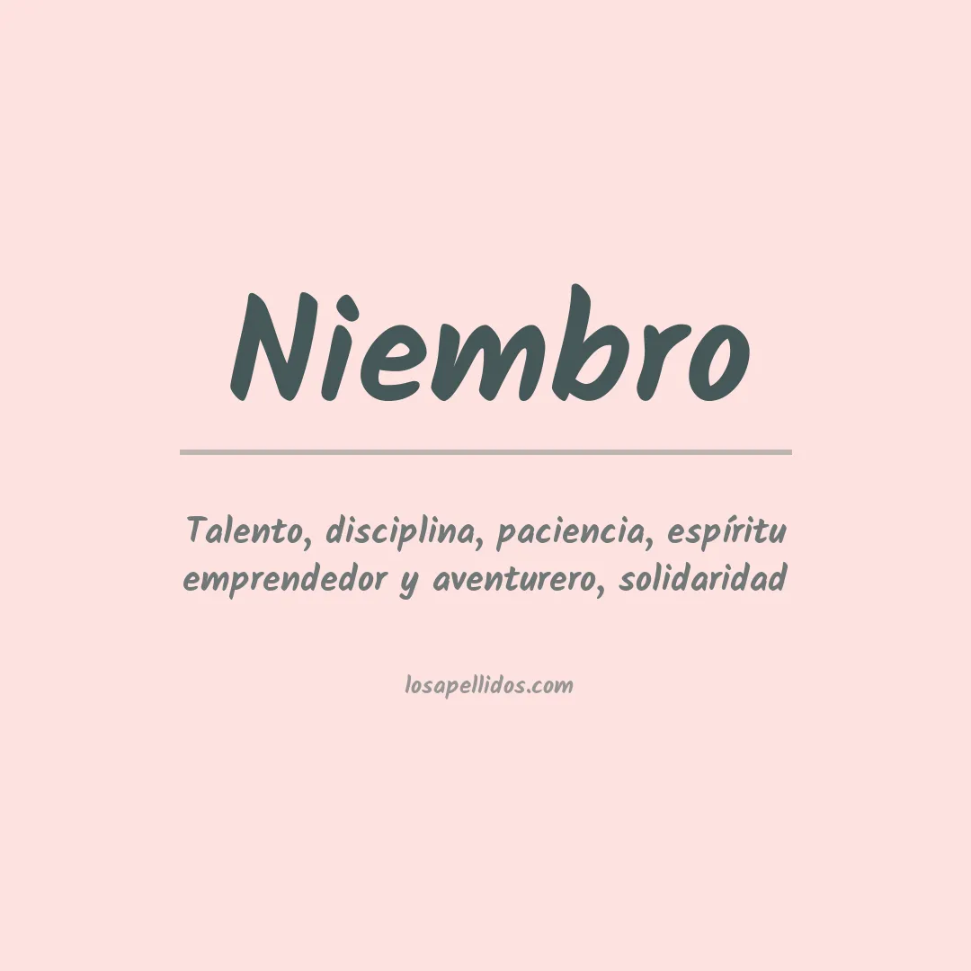 Significado del Apellido Niembro