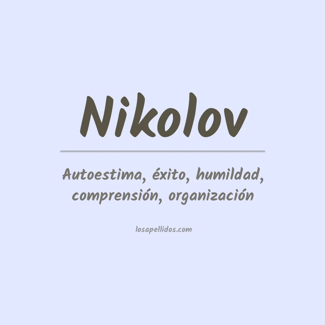 Apellido Nikolov