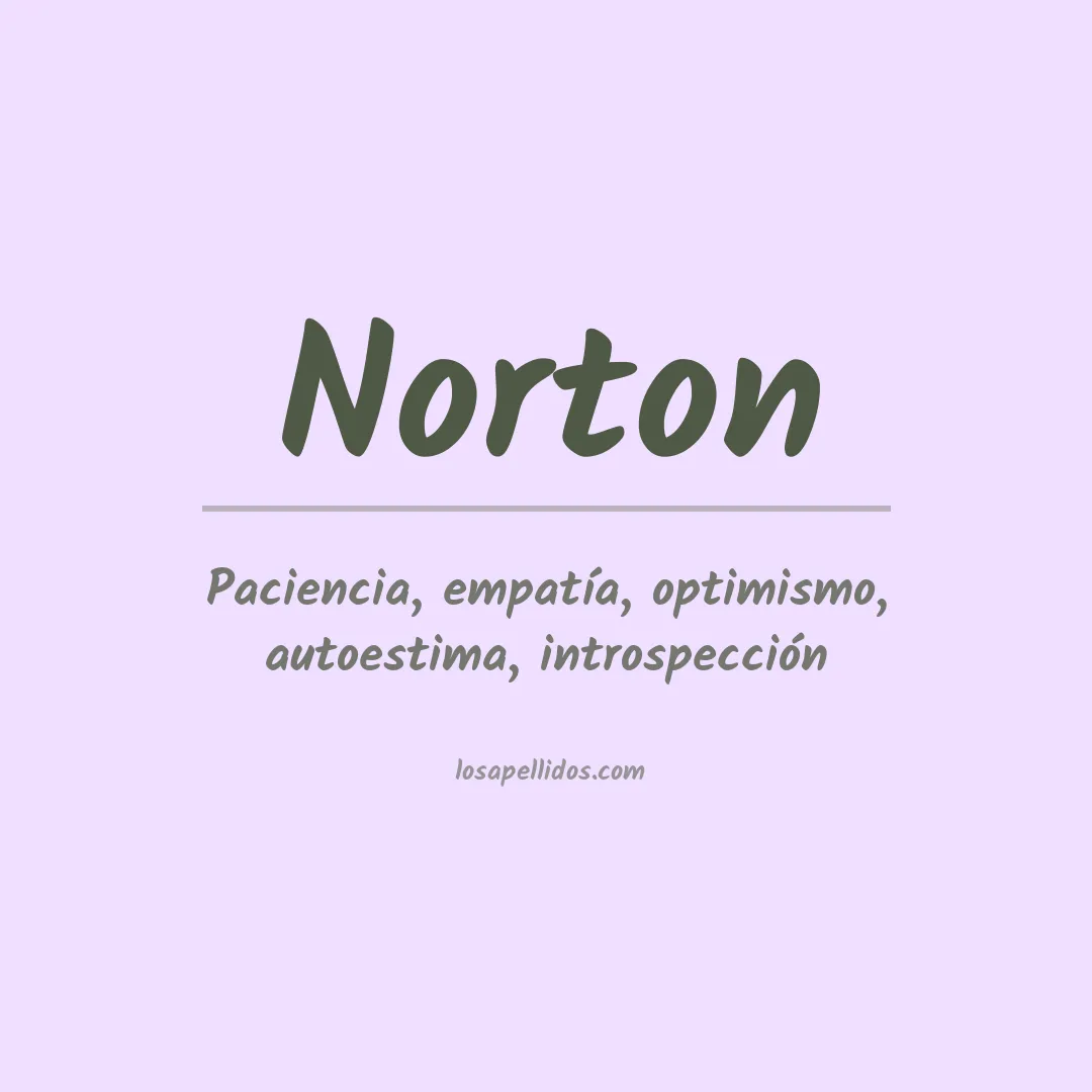 Significado del Apellido Norton