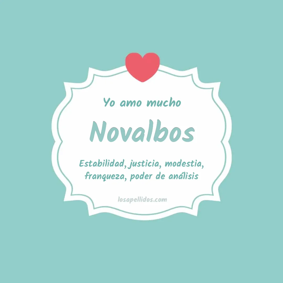 Yo amo mucho Novalbos