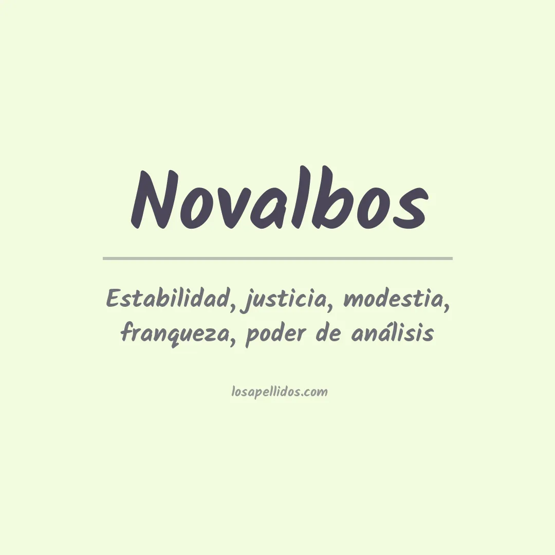 Significado del Apellido Novalbos