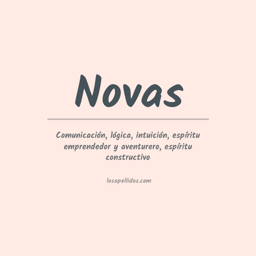 Significado del Apellido Novas