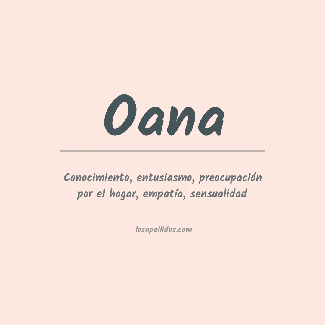 Significado del Apellido Oana