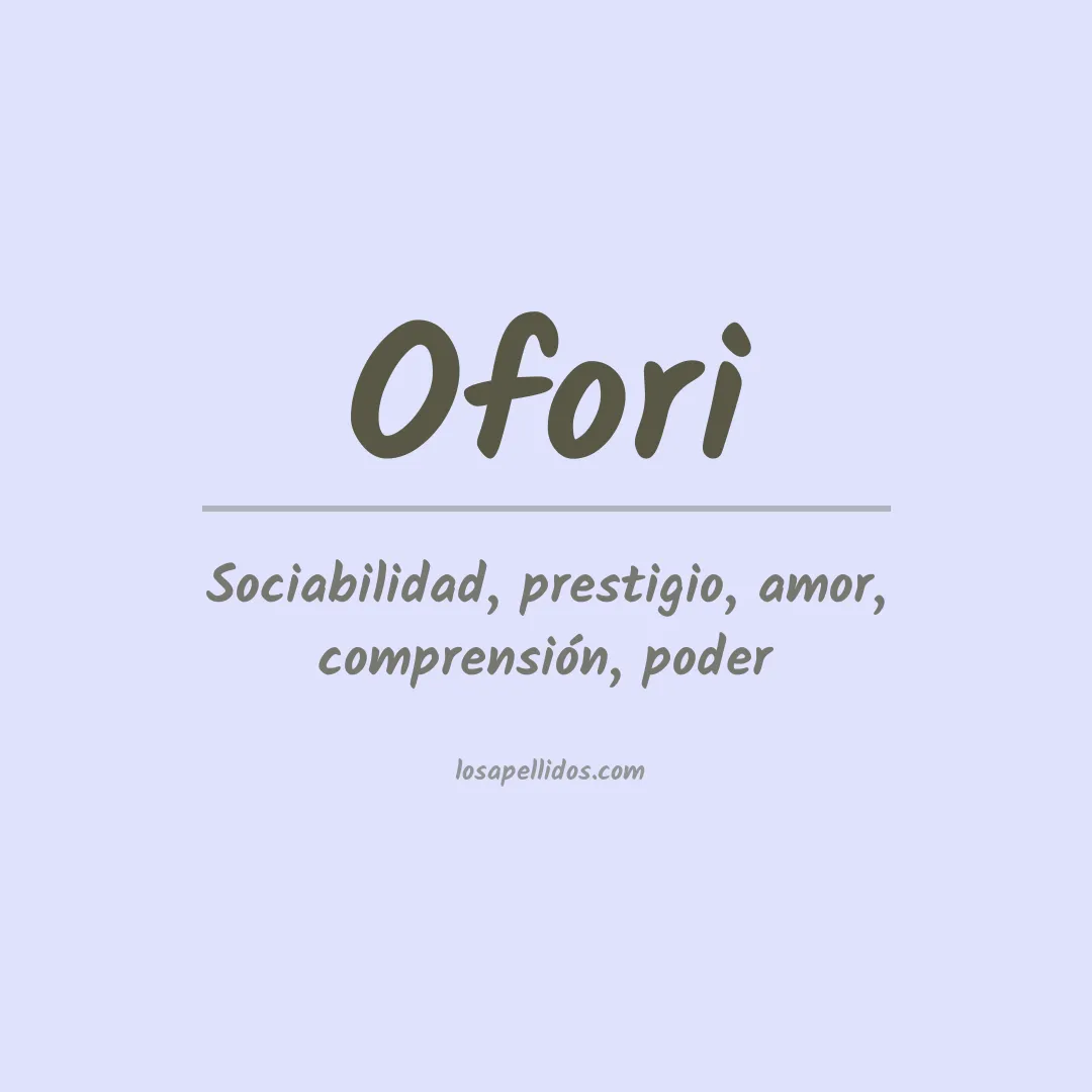 Apellido Ofori