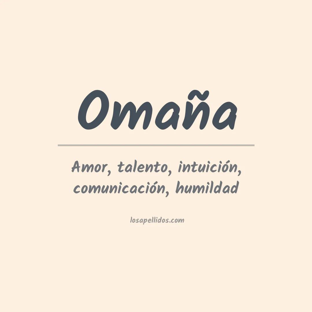 Significado del Apellido Omaña