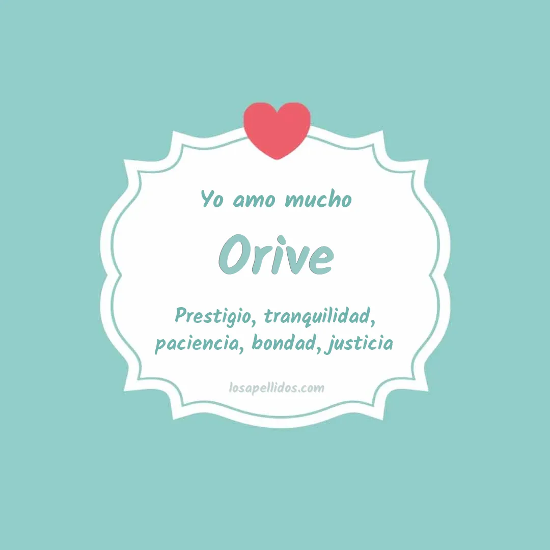 Yo amo mucho Orive
