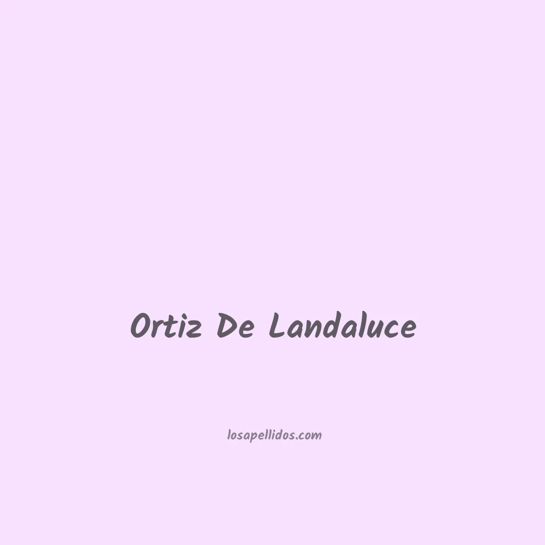 Ortiz de landaluce en chino