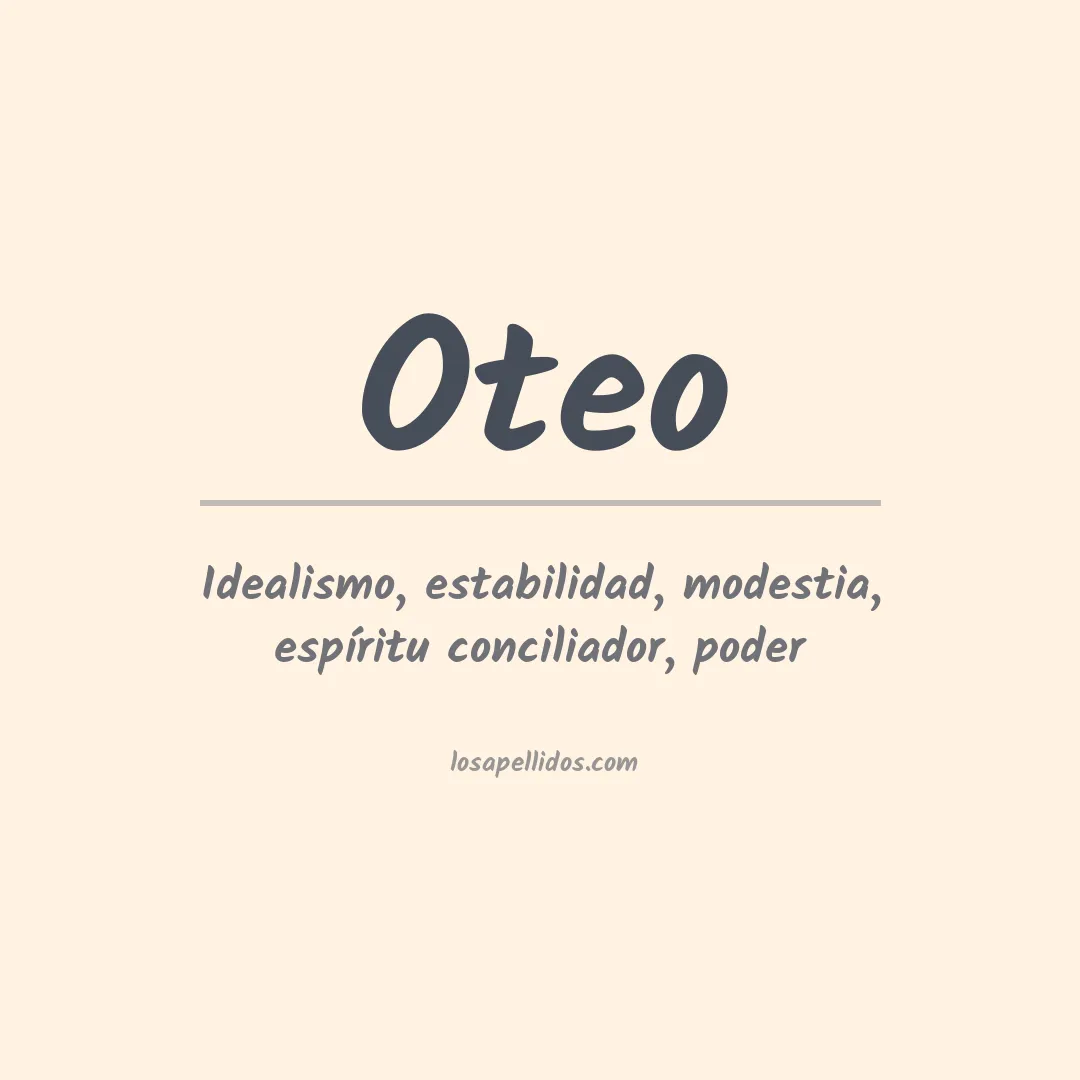 Significado del Apellido Oteo