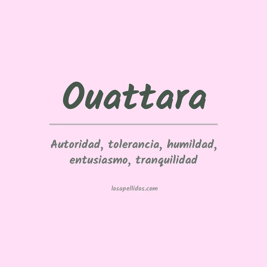 Apellido Ouattara