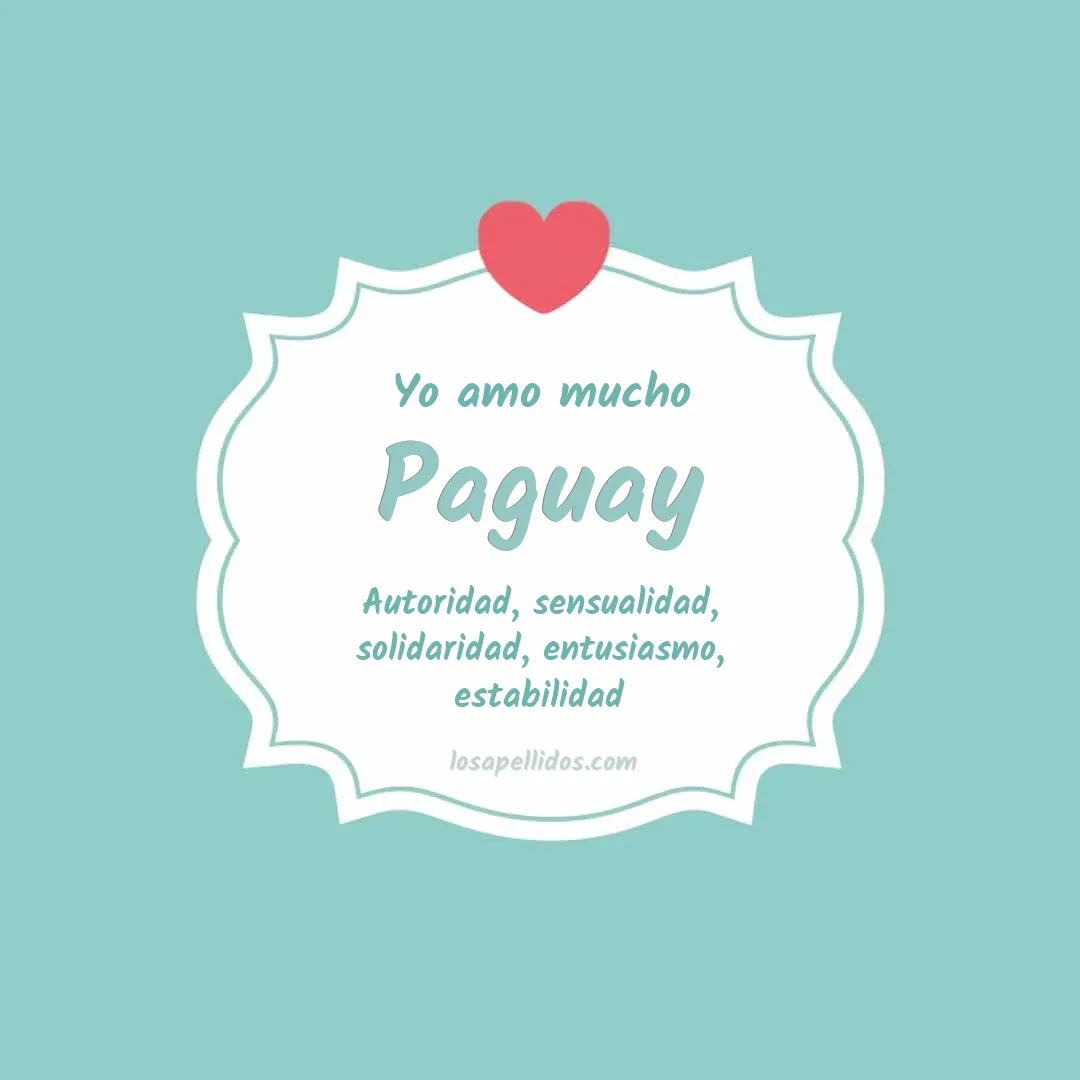 Yo amo mucho Paguay
