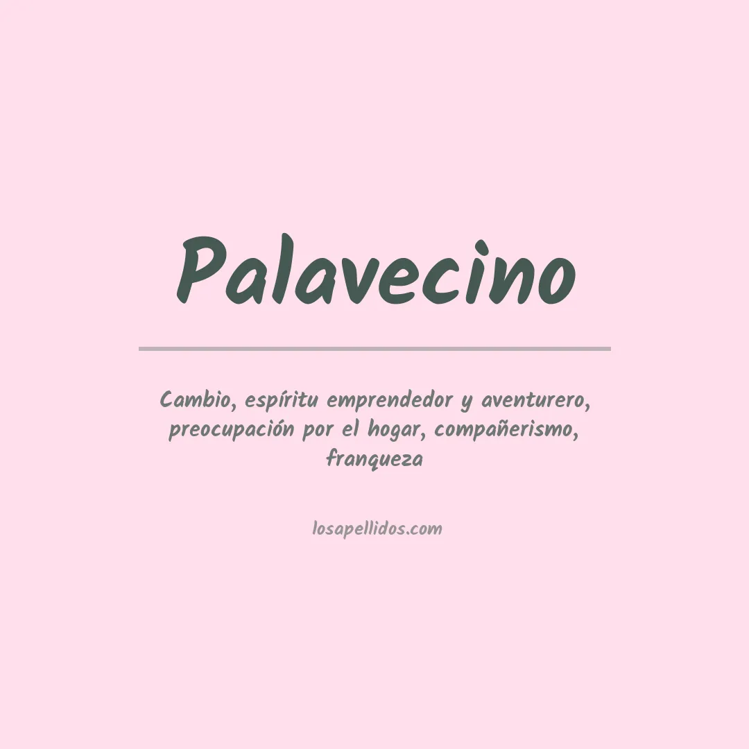 Significado del Apellido Palavecino