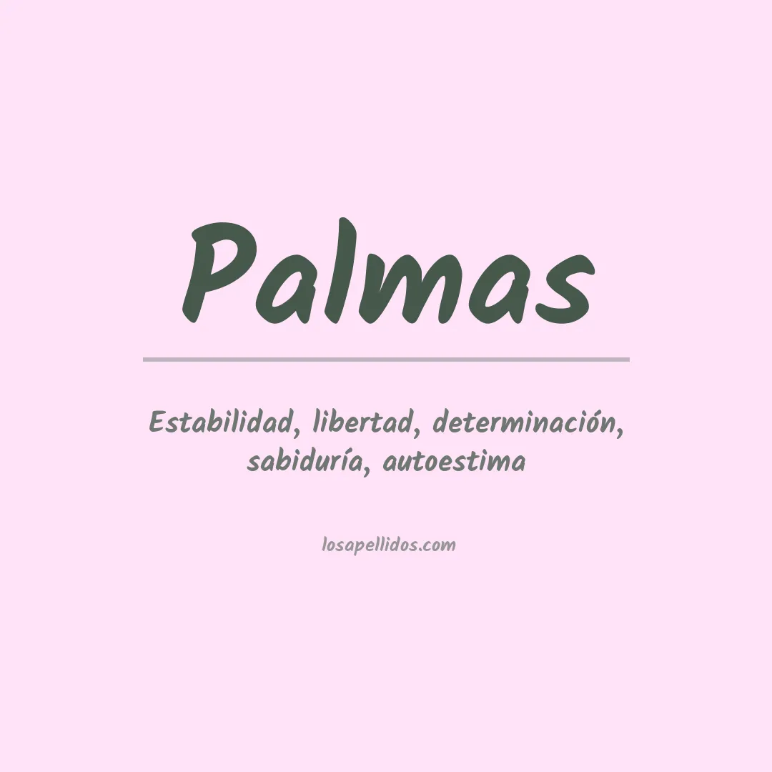 Significado del Apellido Palmas