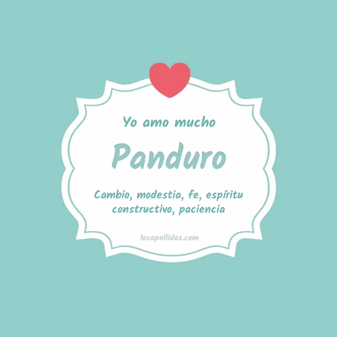 Yo amo mucho Panduro