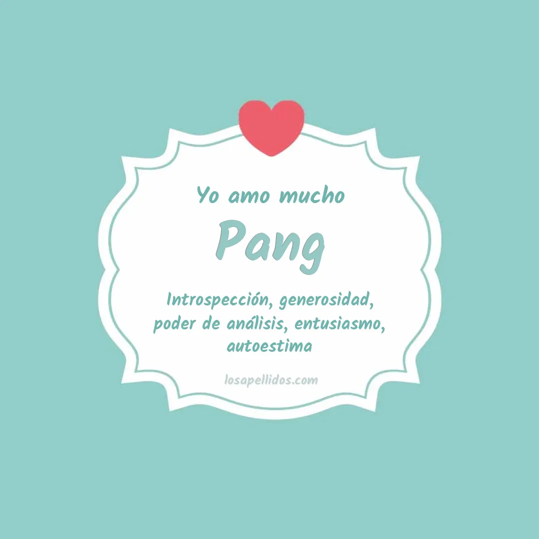 Yo amo mucho Pang