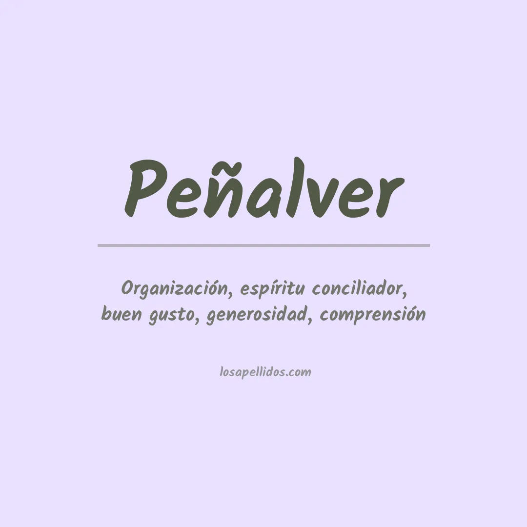 Significado del Apellido Peñalver