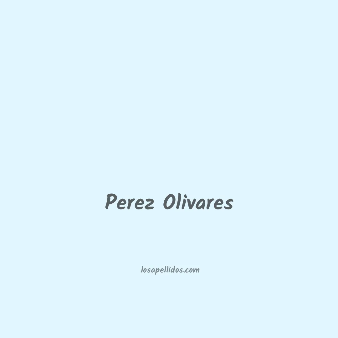 Perez olivares en chino