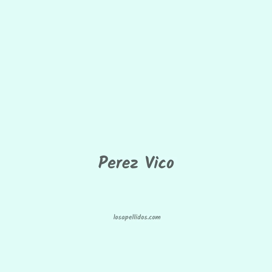 Perez vico en chino