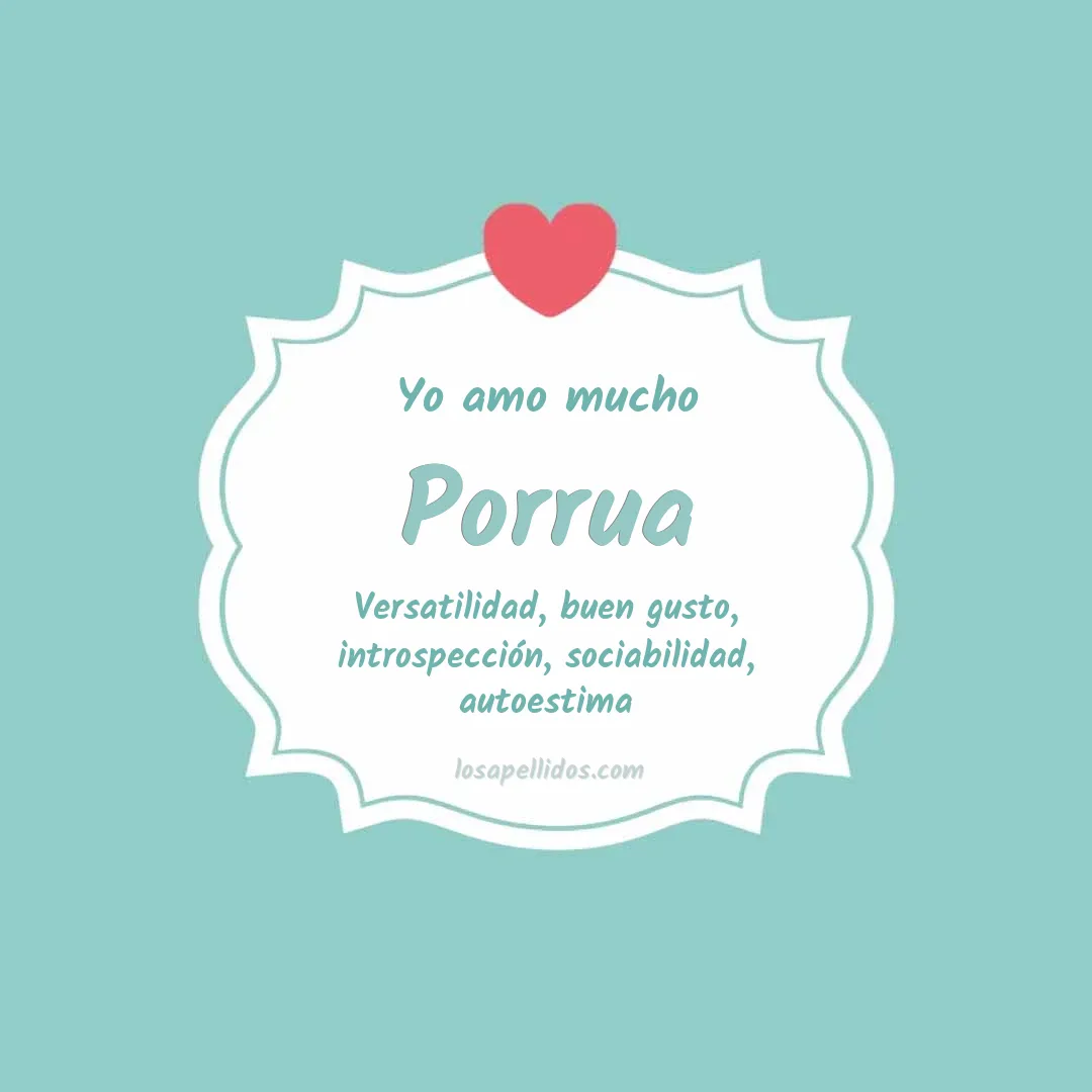 Yo amo mucho Porrua