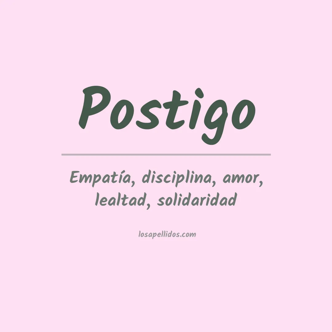 Significado del Apellido Postigo