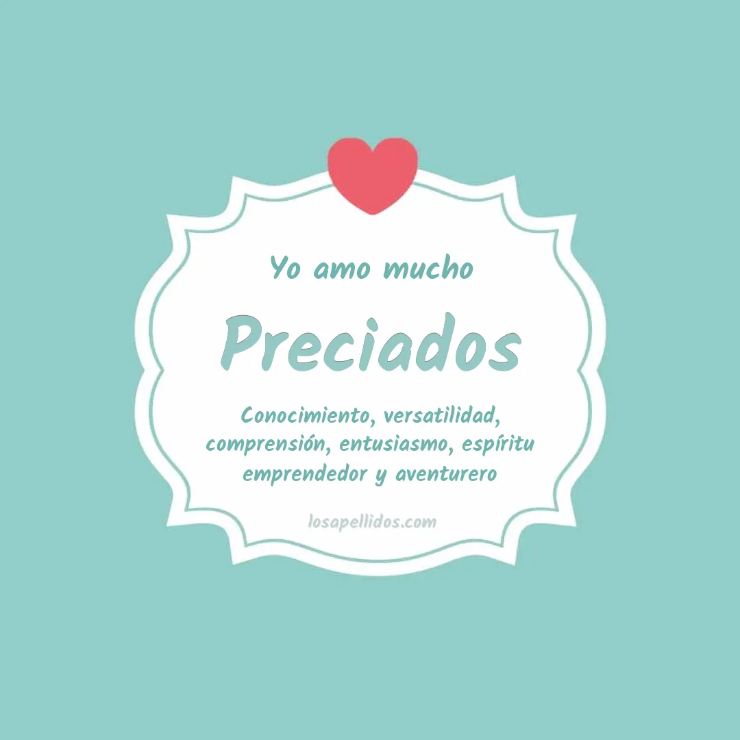 Yo amo mucho Preciados