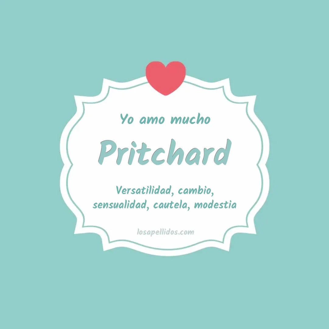 Yo amo mucho Pritchard
