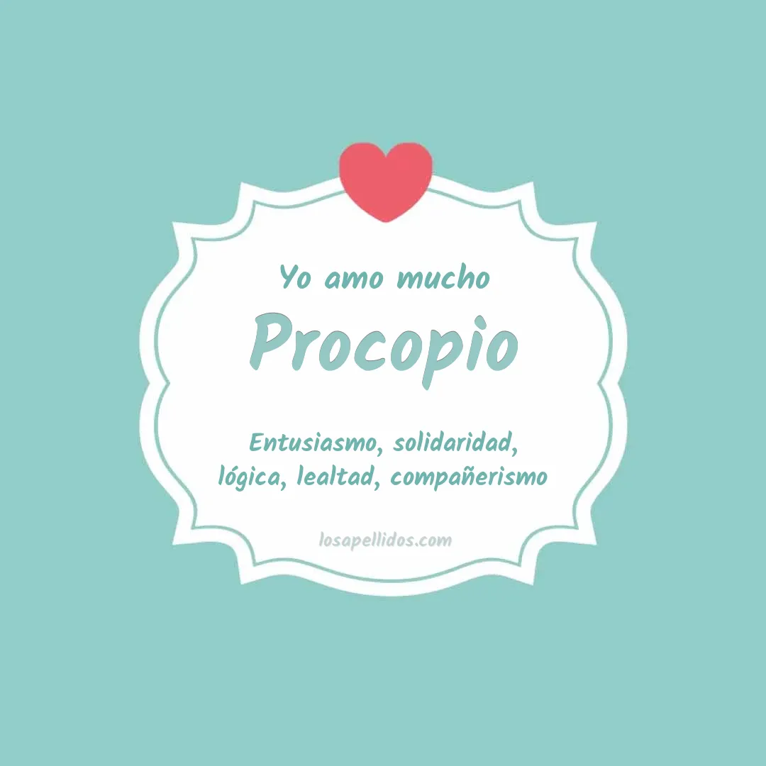 Yo amo mucho Procopio