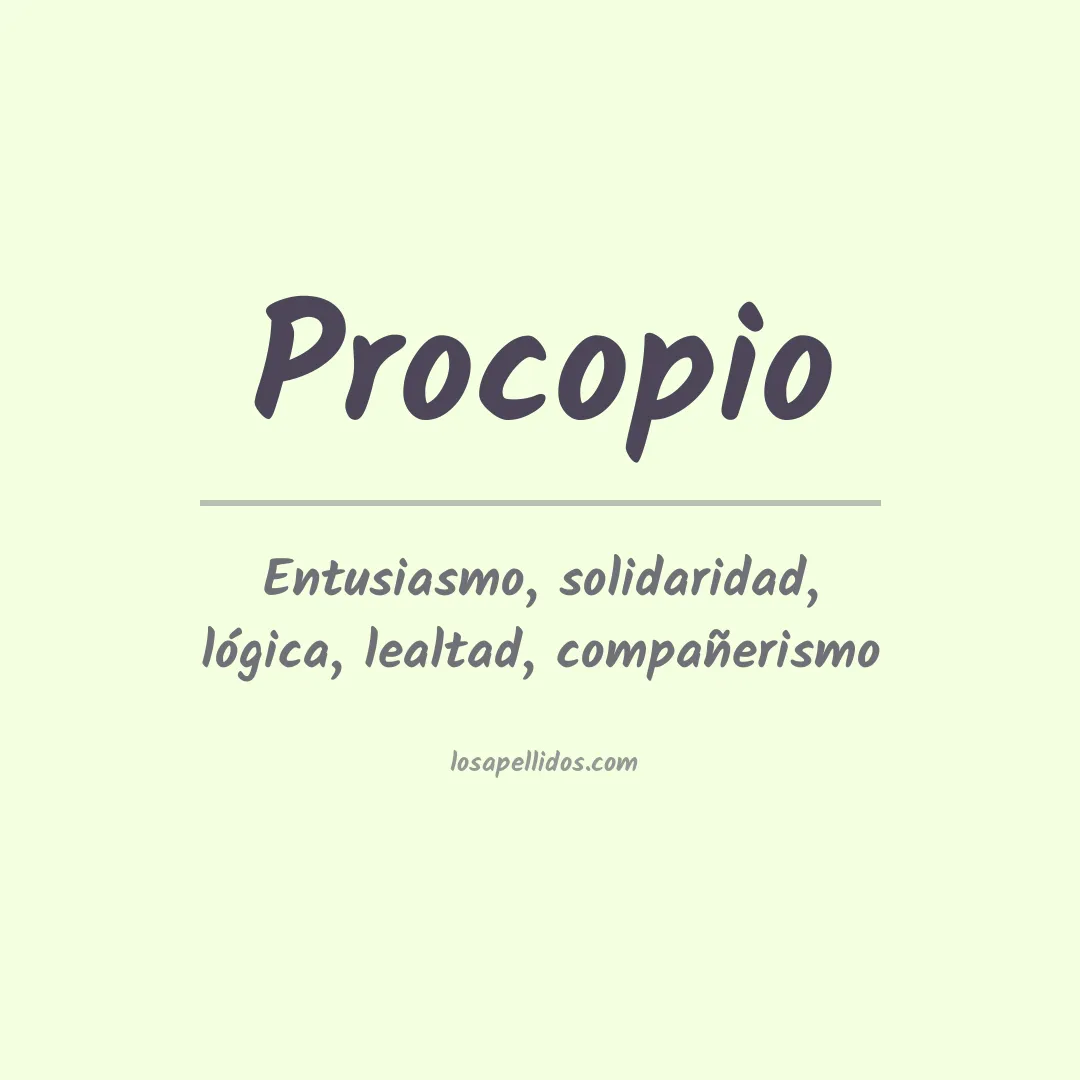 Significado del Apellido Procopio