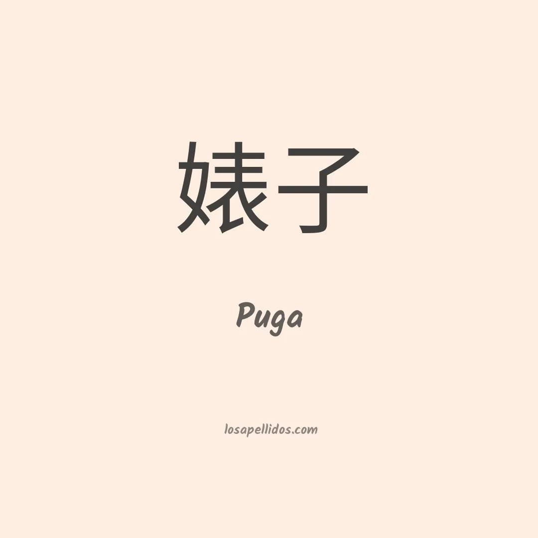 Puga en chino