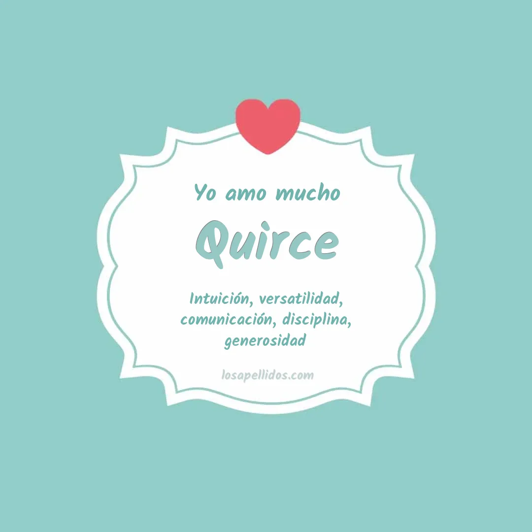 Yo amo mucho Quirce