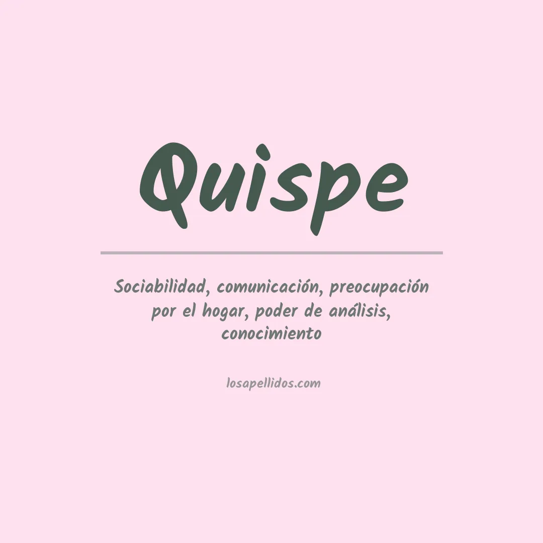 Apellido Quispe
