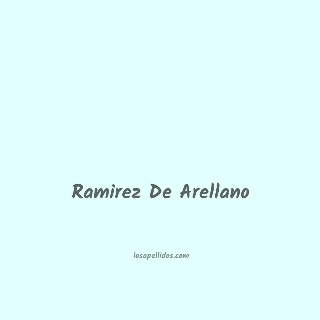 Ramirez de arellano en chino