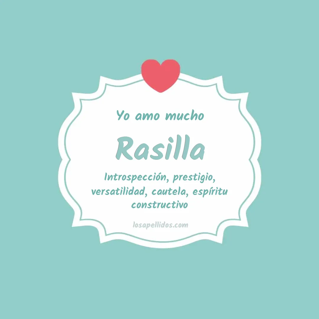 Yo amo mucho Rasilla