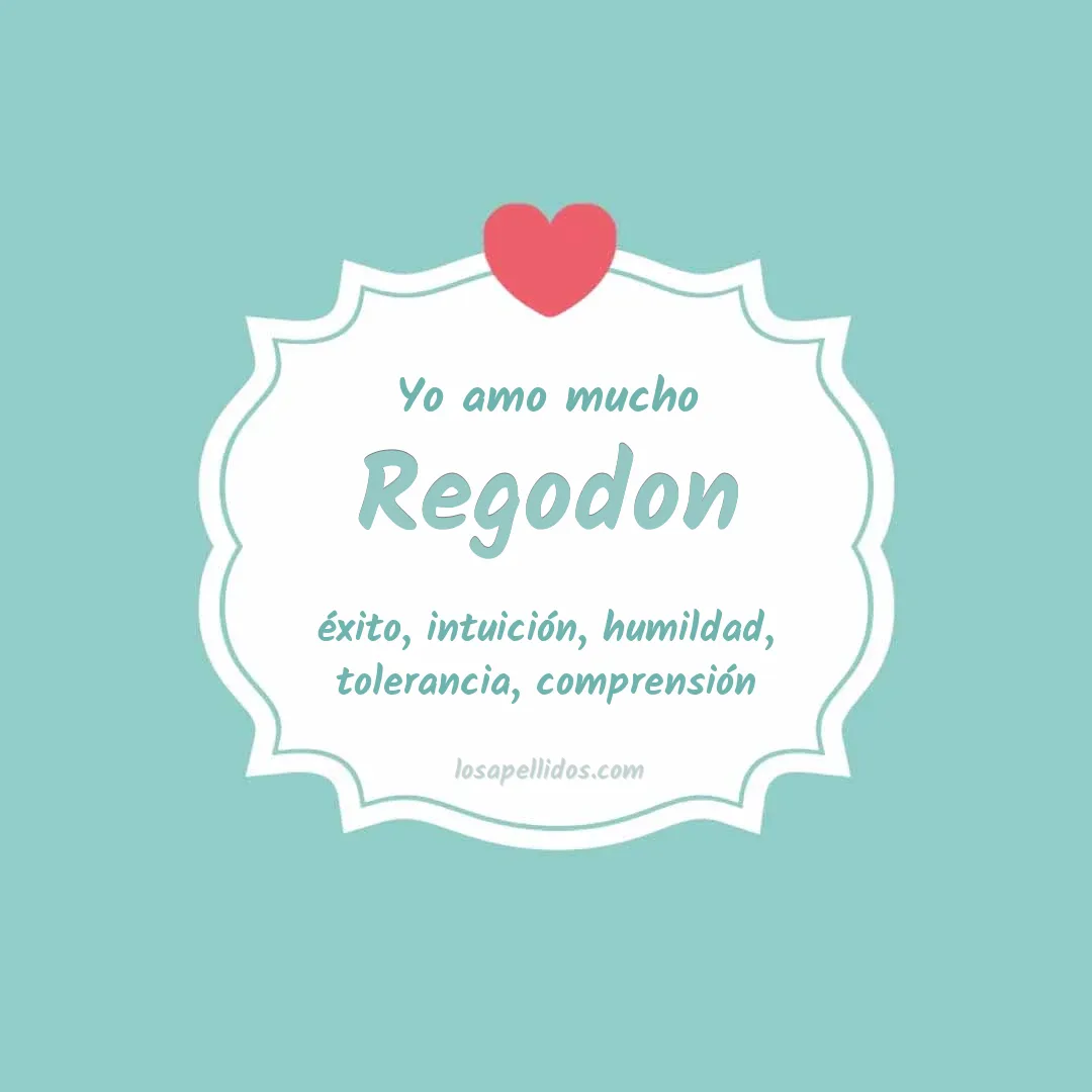 Yo amo mucho Regodon