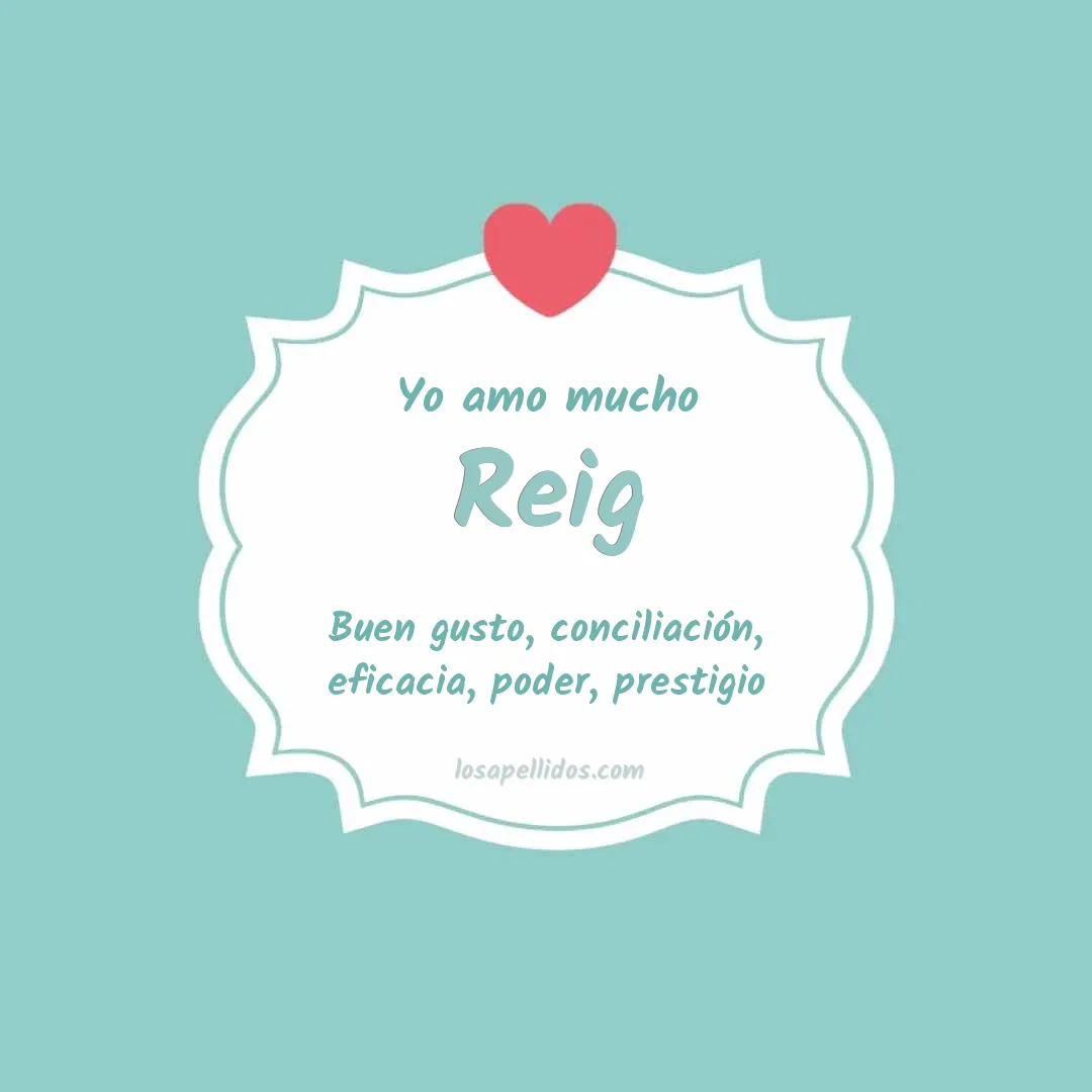 Yo amo mucho Reig
