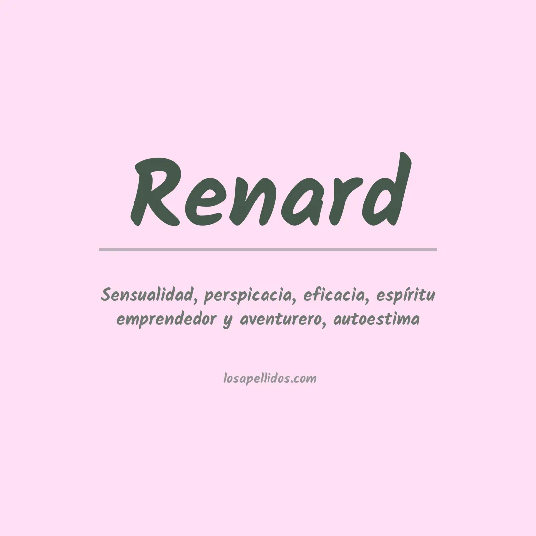 Significado del Apellido Renard